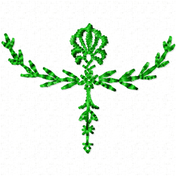 Flowers And Tree Embroidery Design 2